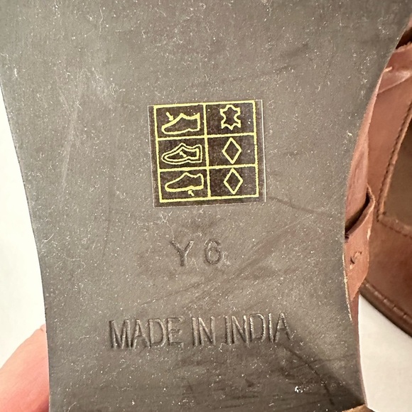 JOYFOLIE 8.5 Oralie woman leather bohemian western handmade strappy ankle bootie - Picture 10 of 10